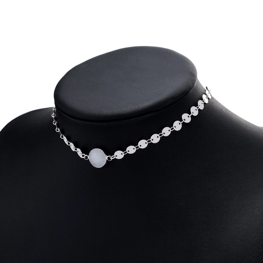 5 for $25 Crystal Pendant Choker Necklace - Picture 4 of 7
